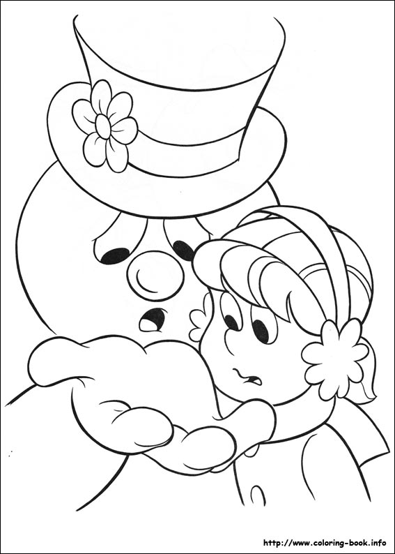 Frosty the snowman coloring picture