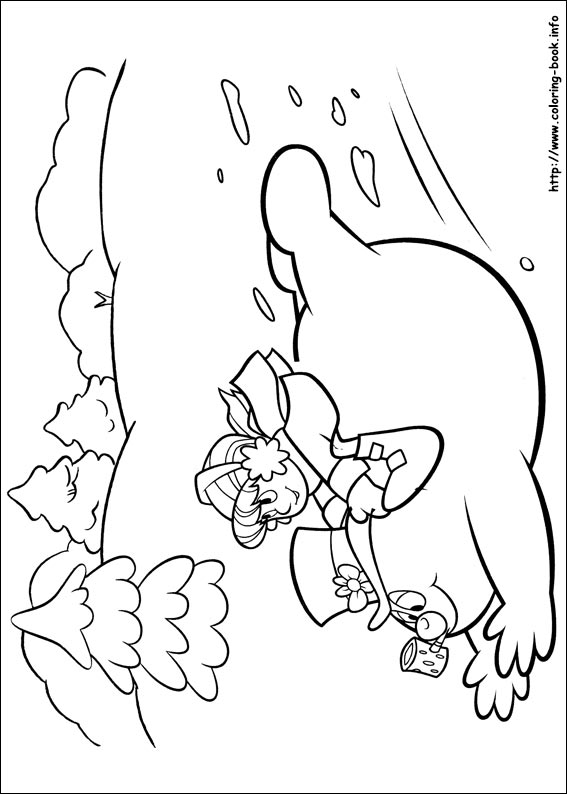 Frosty the snowman coloring picture