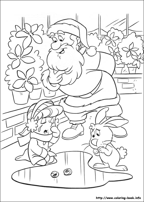 Frosty the snowman coloring picture