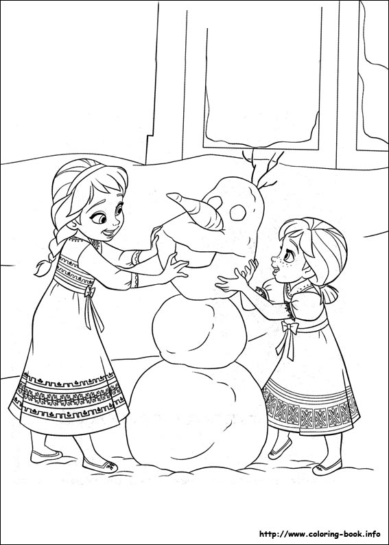 Frozen coloring picture