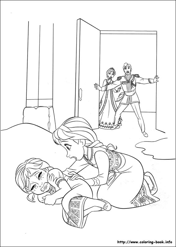 Frozen coloring picture