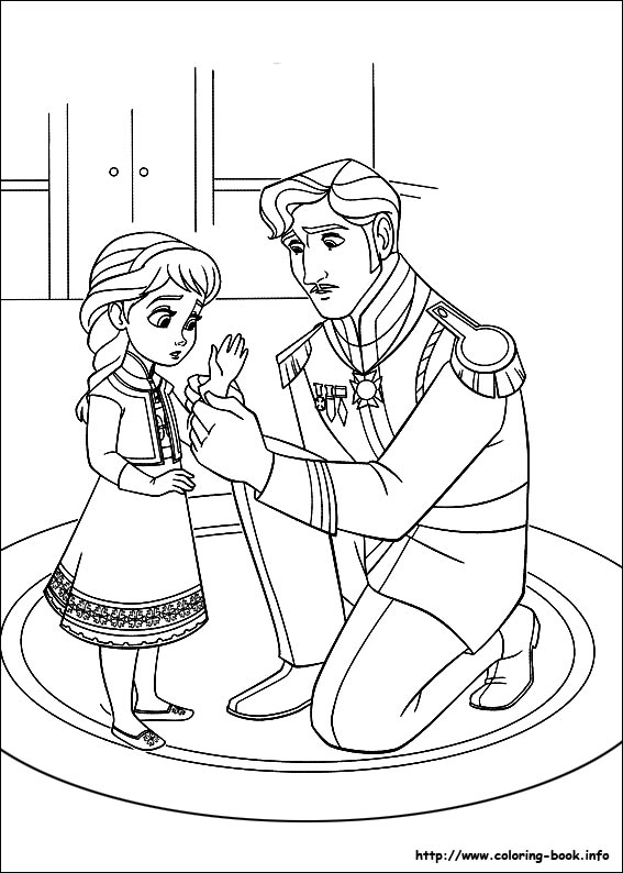 Frozen coloring picture