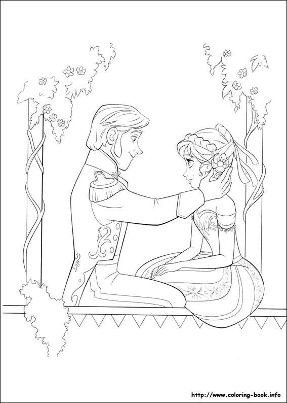 Frozen coloring picture