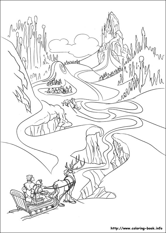 Frozen coloring picture