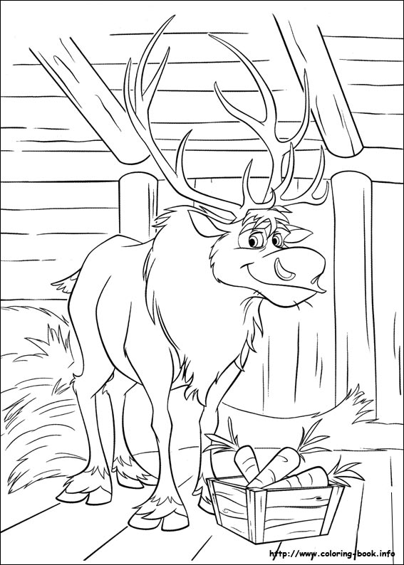 Frozen coloring picture