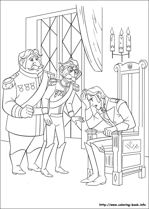 Frozen coloring picture