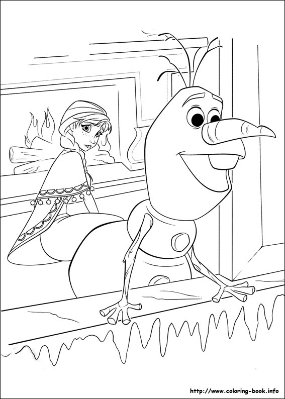 Frozen coloring picture