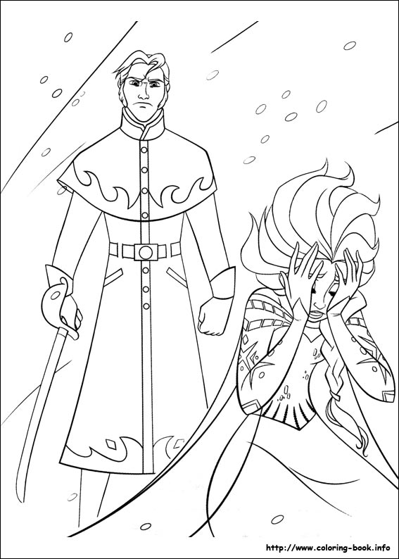 Frozen coloring picture