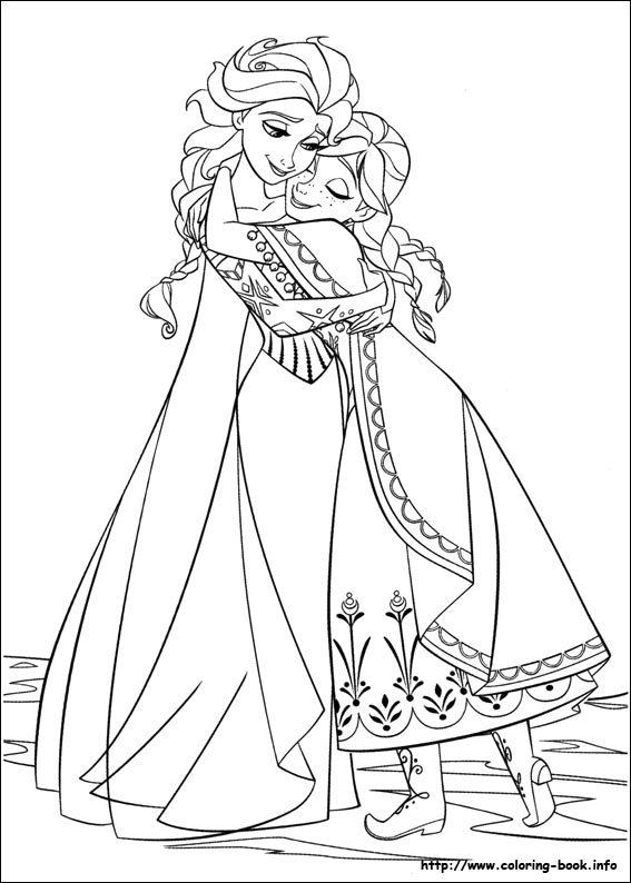 Frozen coloring picture