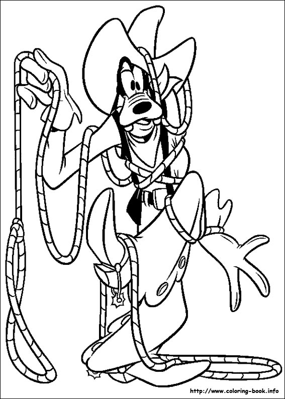 Goofy coloring picture