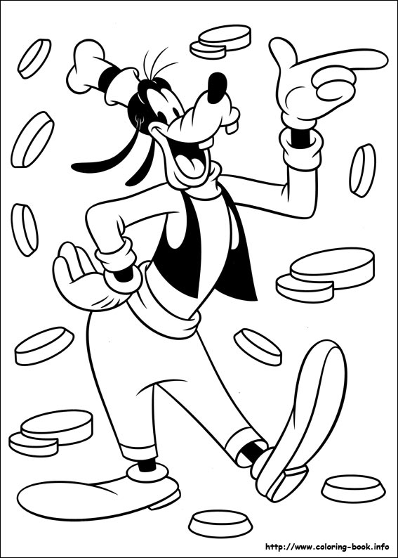 Goofy coloring picture