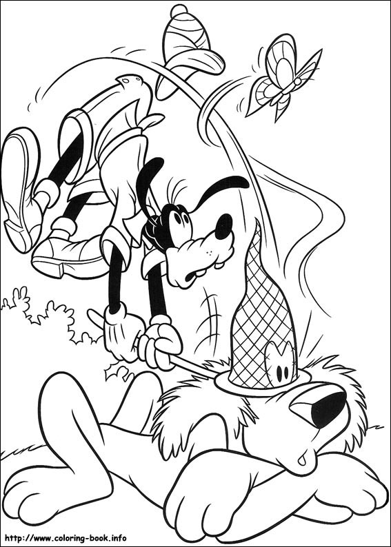 Goofy coloring picture