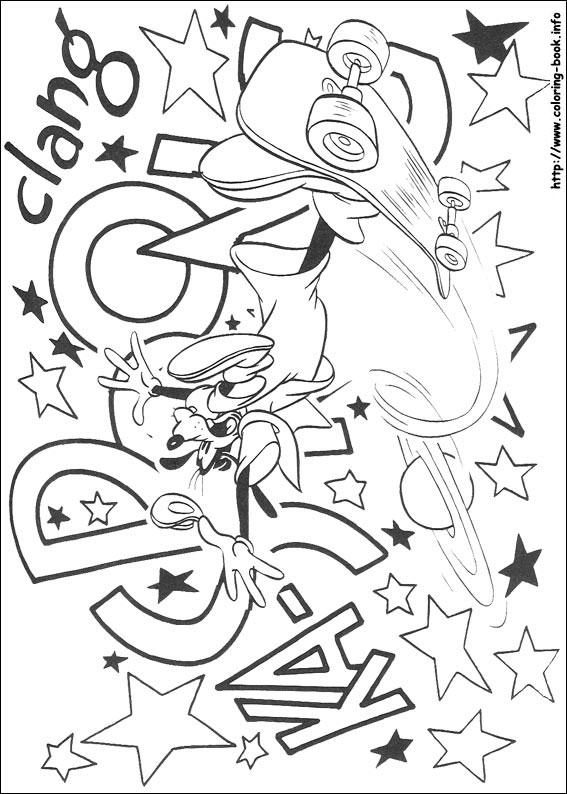 Goofy coloring picture