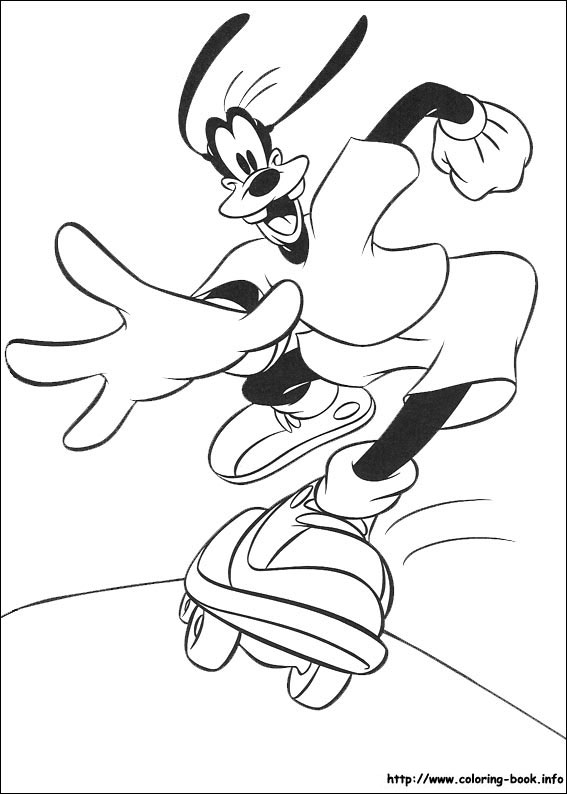 Goofy coloring picture