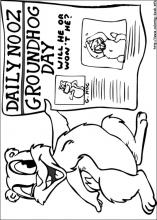 Groundhog Day Coloring Pages On Coloring Book Info