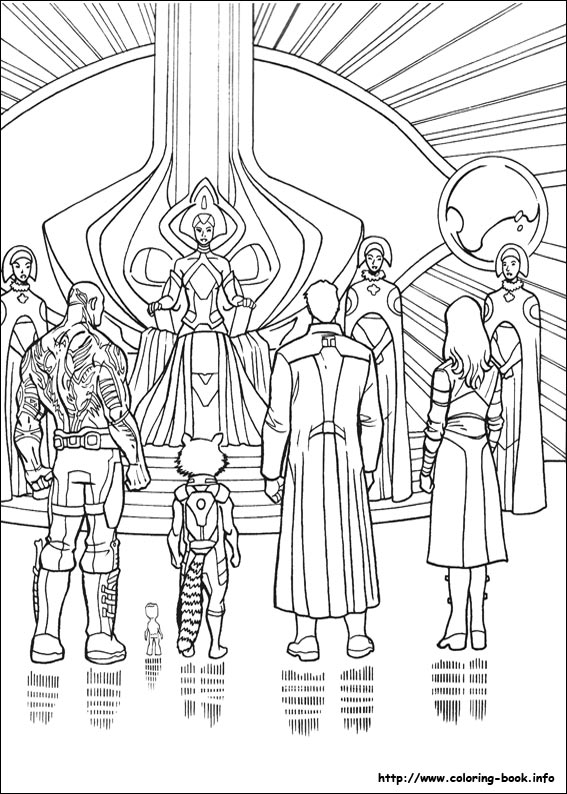 Guardians of the Galaxy coloring picture