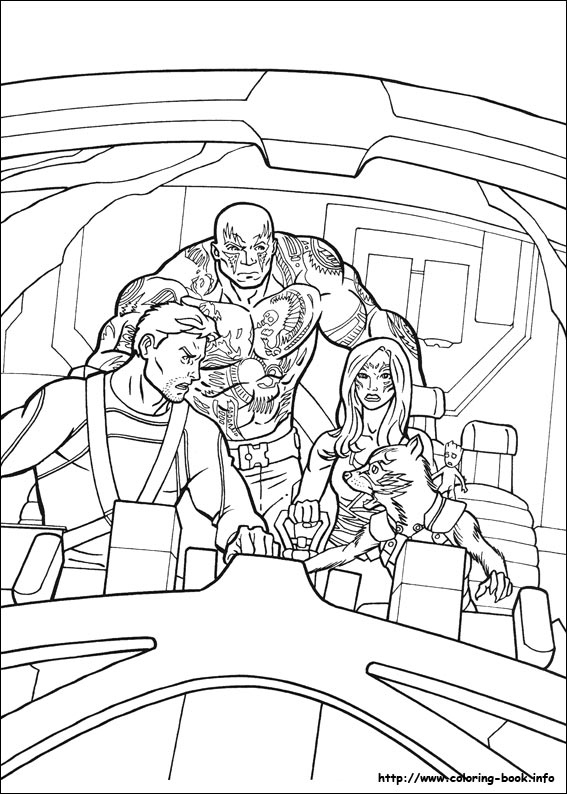 Guardians of the Galaxy coloring picture