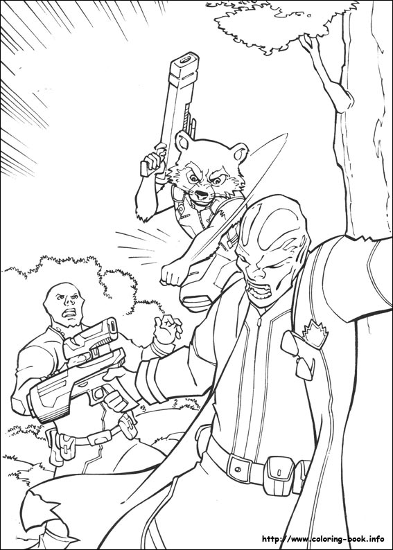 Guardians of the Galaxy coloring picture