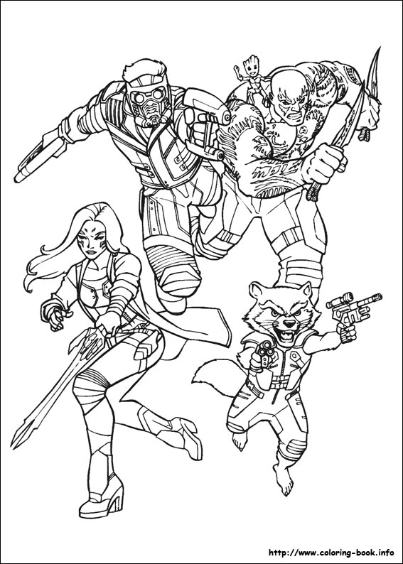 Guardians of the Galaxy coloring picture