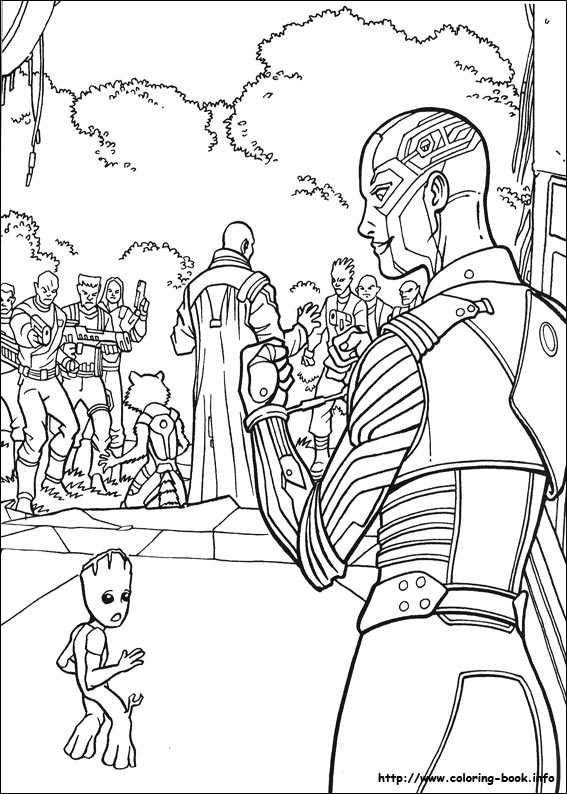 Guardians of the Galaxy coloring picture