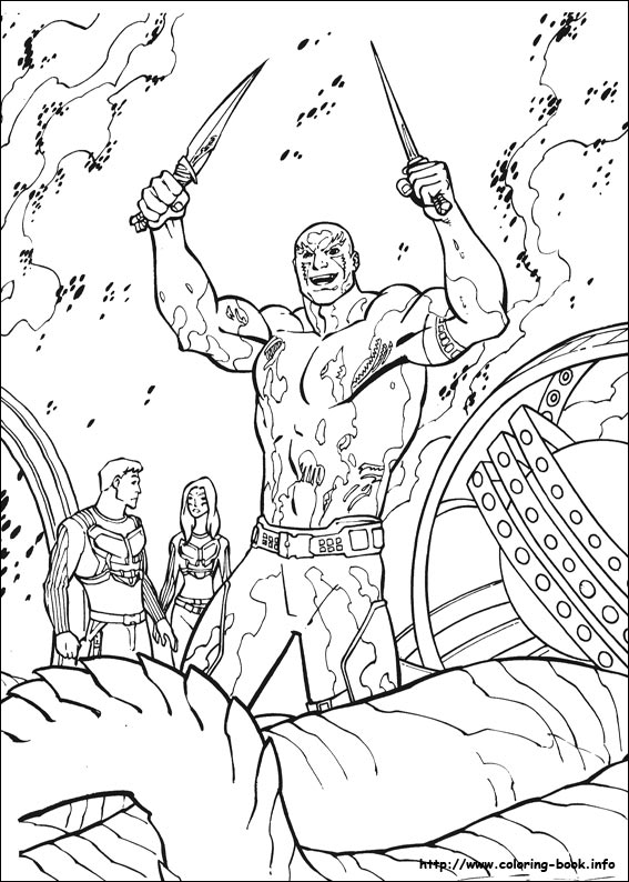 Guardians of the Galaxy coloring picture