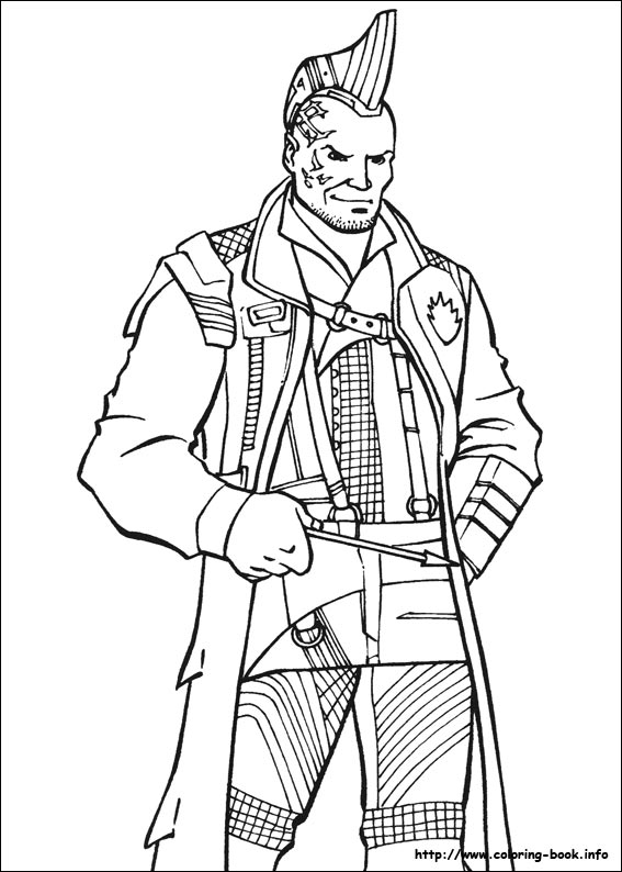 Guardians of the Galaxy coloring picture