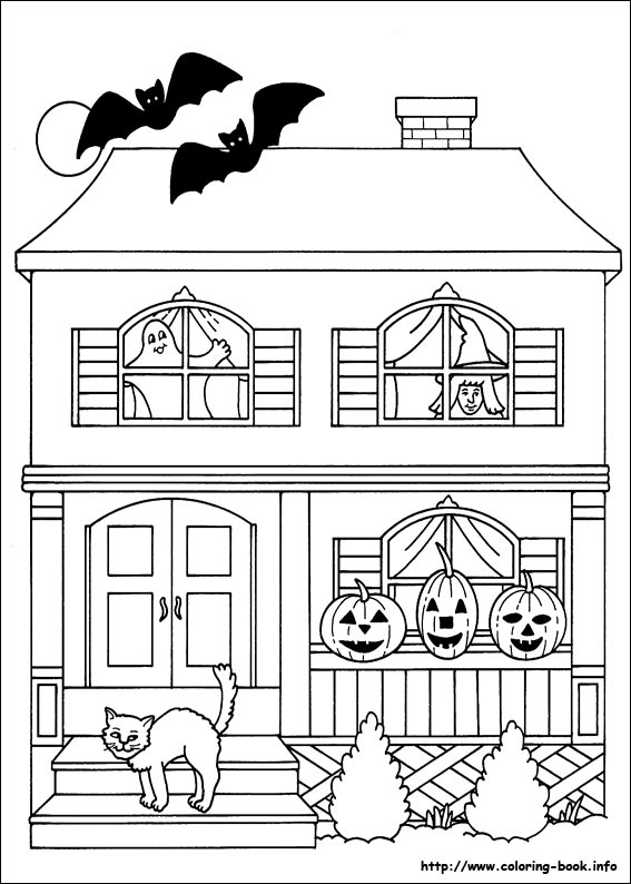 Halloween coloring picture