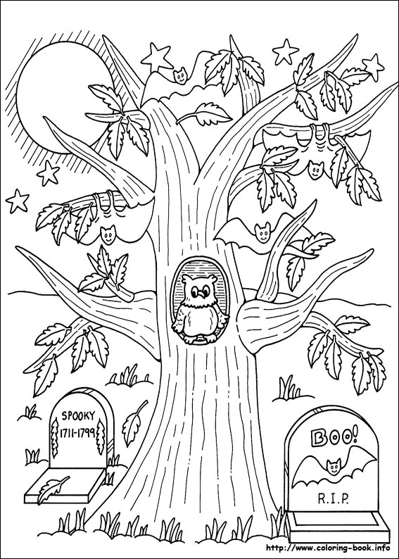 Halloween coloring picture