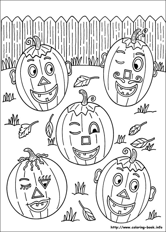 Halloween coloring picture