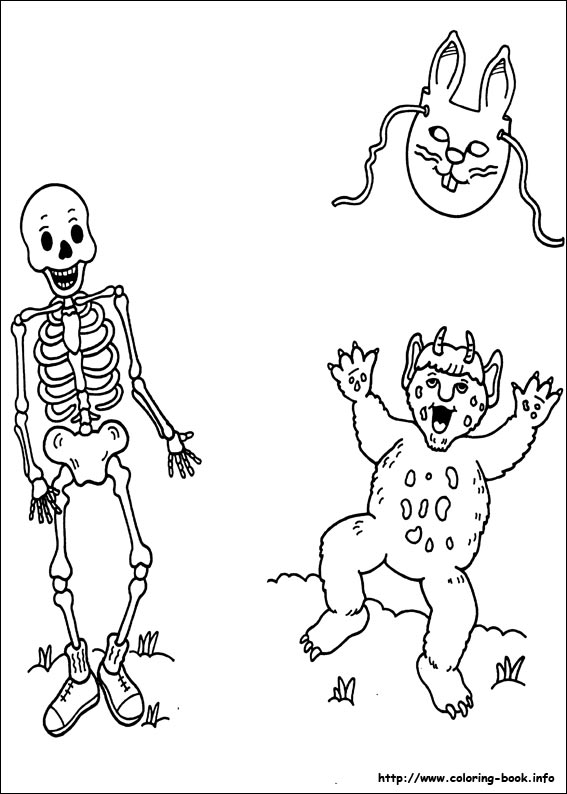 Halloween coloring picture