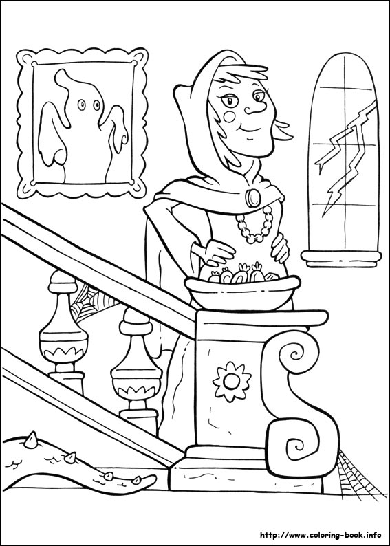 Halloween coloring picture