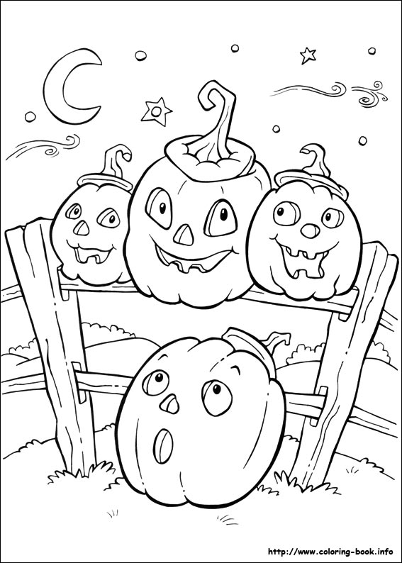 Halloween coloring picture