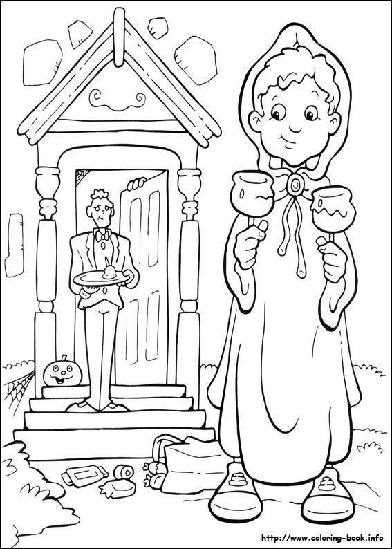 Halloween coloring picture