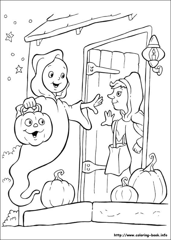 Halloween coloring picture