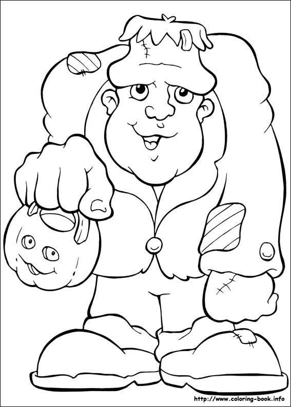 Halloween coloring picture