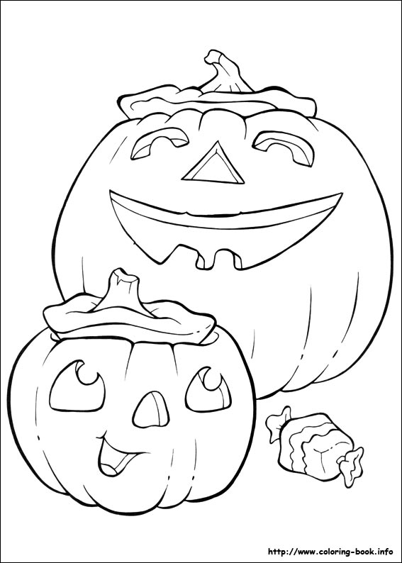 Halloween coloring picture