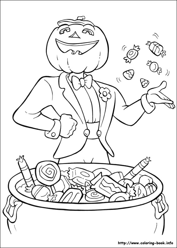 Halloween coloring picture