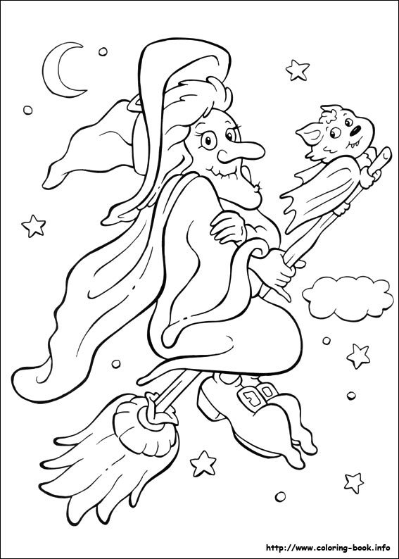 Halloween coloring picture