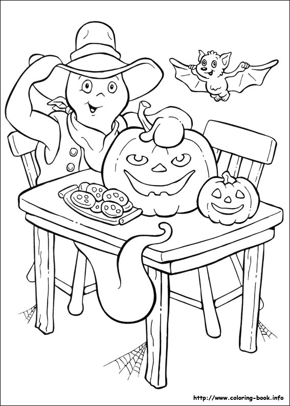 Halloween coloring picture