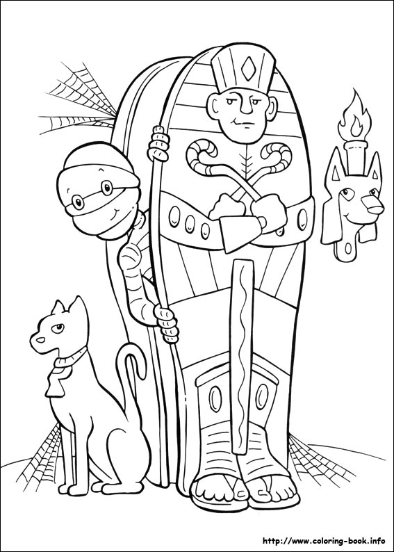 Halloween coloring picture