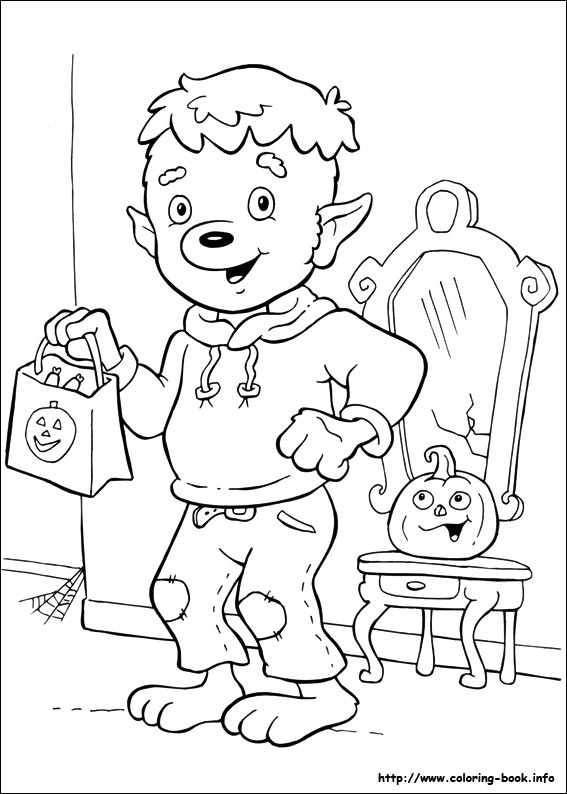 Halloween coloring picture