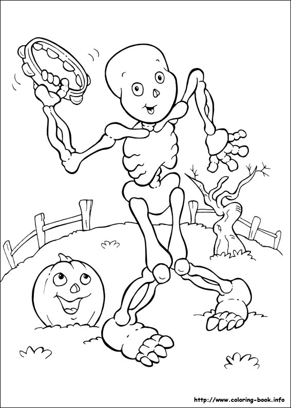 Halloween coloring picture