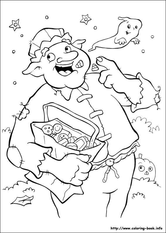 Halloween coloring picture