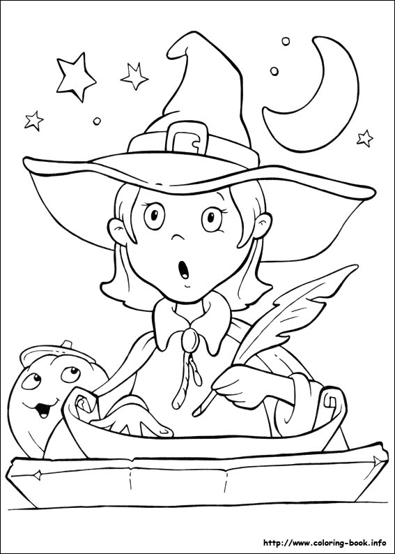 Halloween coloring picture