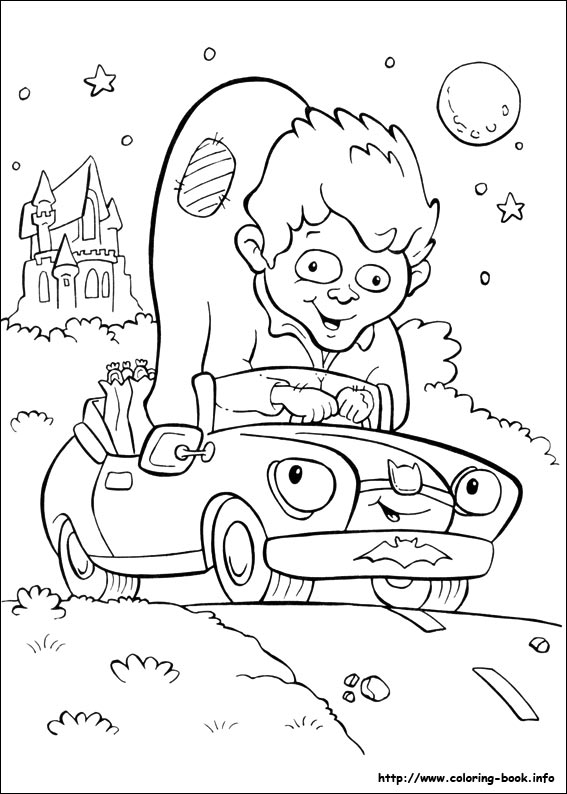 Halloween coloring picture