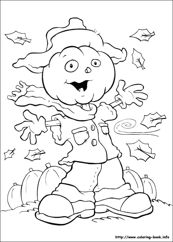 Halloween coloring picture