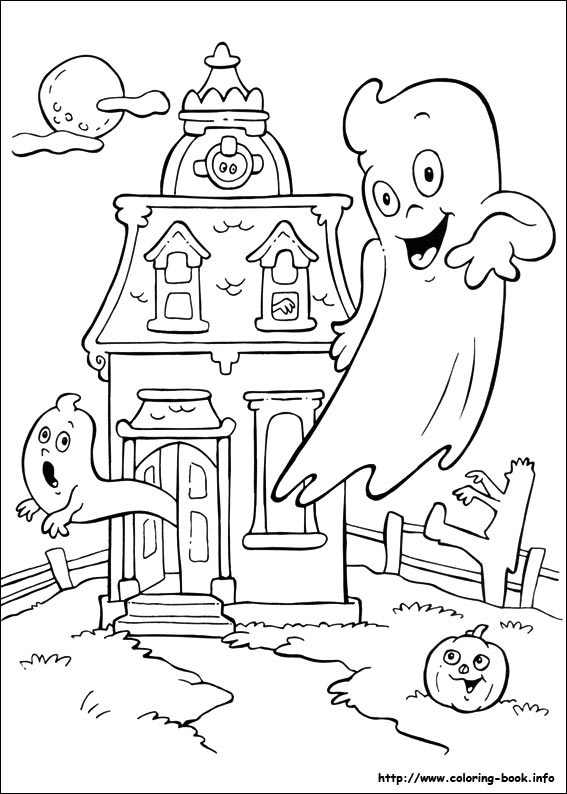 Halloween coloring picture