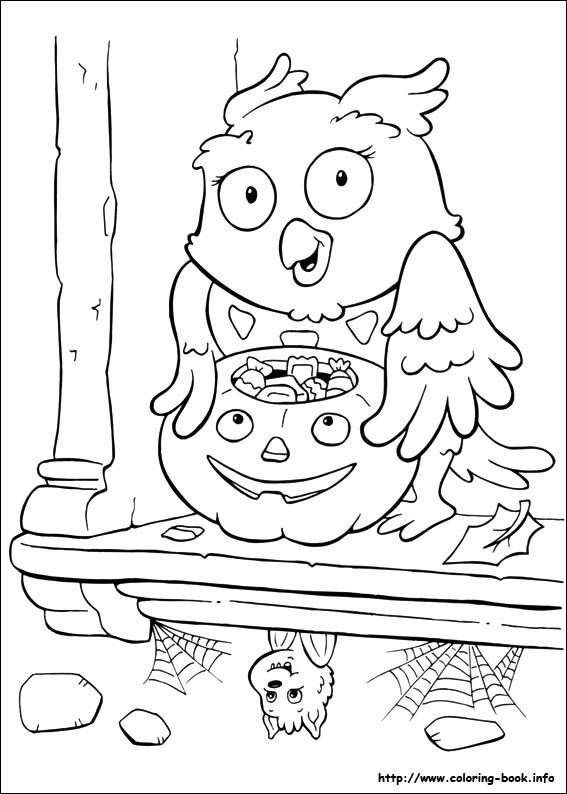 Halloween coloring picture