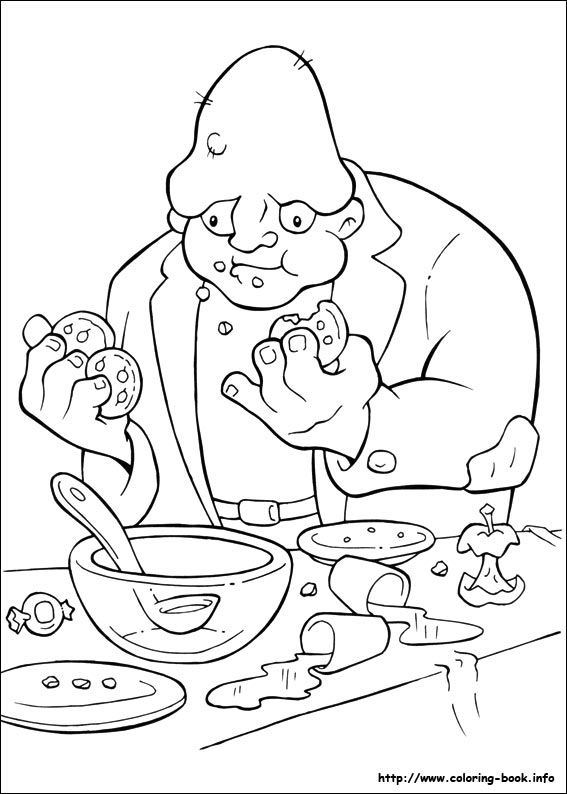 Halloween coloring picture