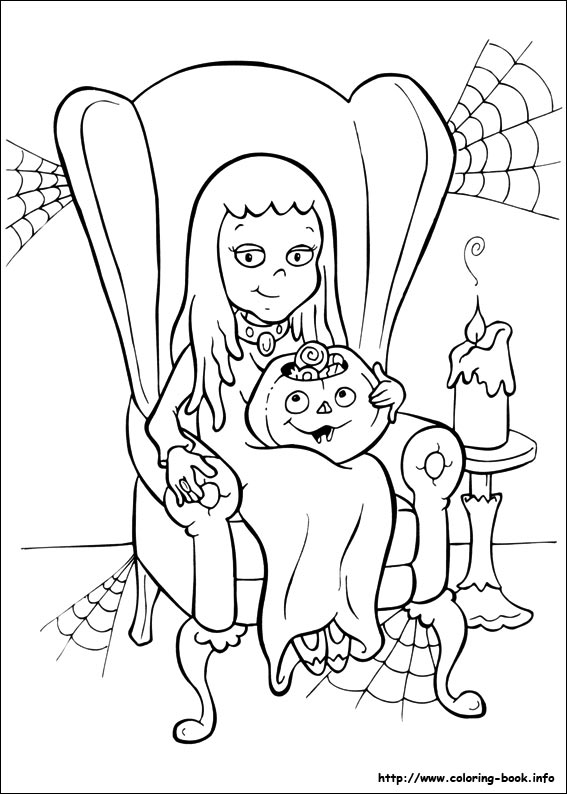 Halloween coloring picture